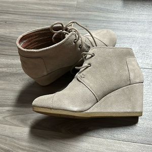 Toms Desert Wedge Shoes Womens 7.5